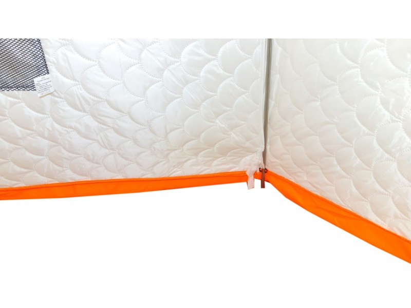 Зимняя палатка ПИНГВИН 2 Термолайт (бело-оранжевая) - фото 6 - id-p168914006