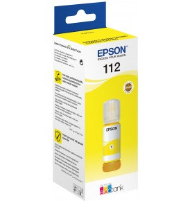 Оригинальные чернила EPSON 112 для L6550, L6570, L6580, L15150, L15160 (Контейнер Epson 112 Желтый, 70 мл.) - фото 1 - id-p168924321