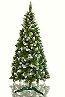 Искусственная елка Christmas Tree Ель таежная с шишками и белыми концами DTBS-22 2,2м