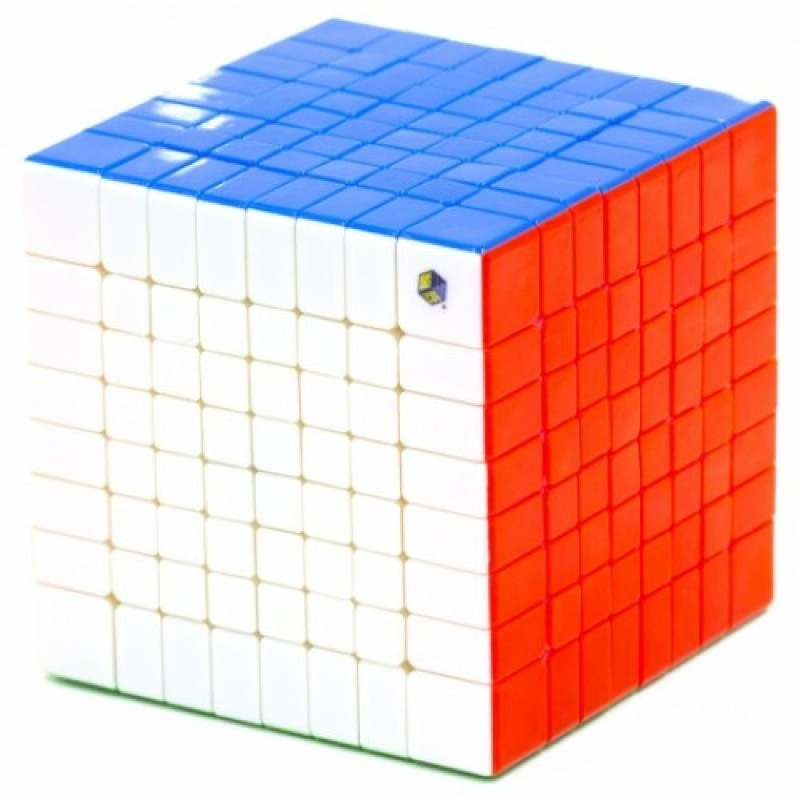 Кубик YuXin 8x8 HuangLong / немагнитный / цветной пластик / без наклеек / Юксин