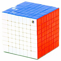 Кубик YuXin 8x8 HuangLong / немагнитный / цветной пластик / без наклеек / Юксин, фото 1