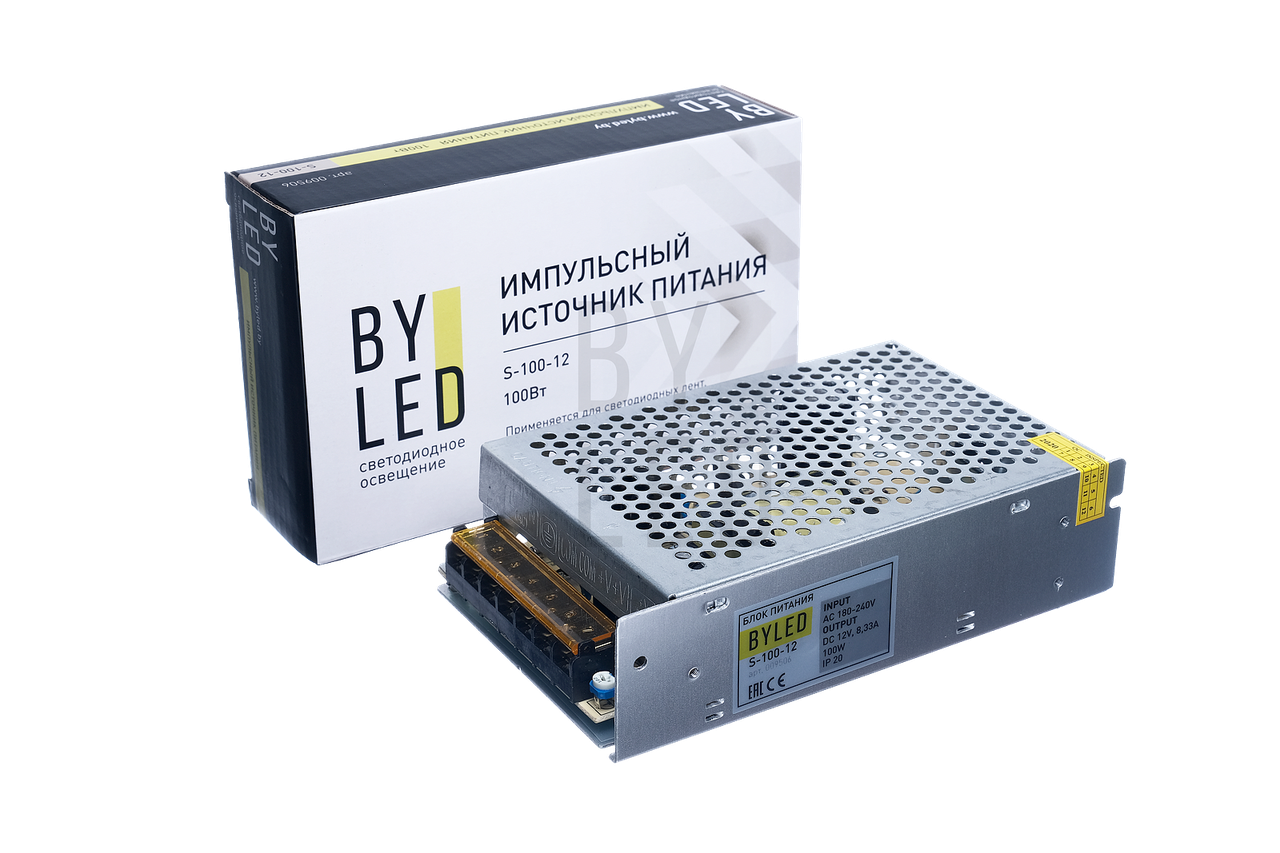 Блок питания Byled S-100-12 (100W, 12V) - фото 1 - id-p168926103