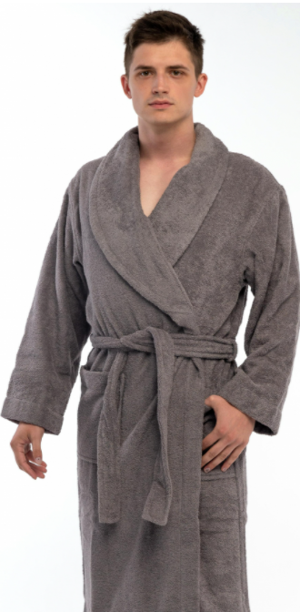 Махровый мужской халат из хлопка. Цвета разные, фото 1