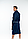 Махровый мужской халат из хлопка.Цвет Синий., фото 2