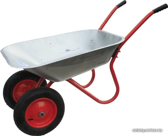 Тачка садовая WATT FW-2x85 (85 литров, 130 Кг, два колеса 3.25/3.00-8, посадочное под колесо 20x70 mm)