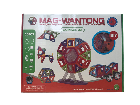Конструктор магнитный Mag-Building (Mag-Wantong), 56 деталей, фото 2