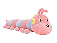 Мягкая игрушка подушка гусеница 60 см розовая, фото 6