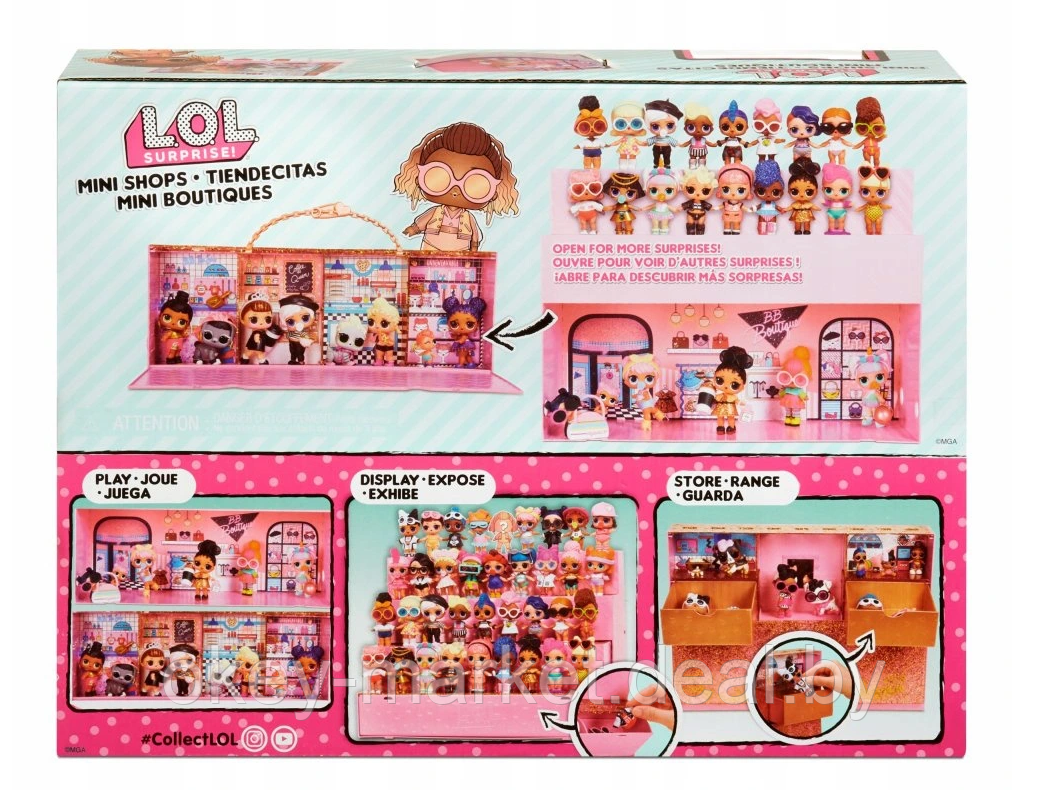Игровой набор Lol Surprise Mini Shops Мини-магазин, кейс для хранения кукол Лол - фото 2 - id-p168936185