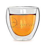 Стакан с двойными стенками ЭСТЕТ термостойкое стекло 500мл, фото 3