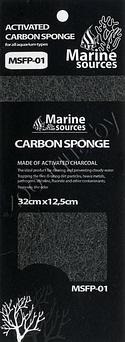 Губка SUPER ACTIVATED CARBON SPONGE 32,5х12,5х1,5см