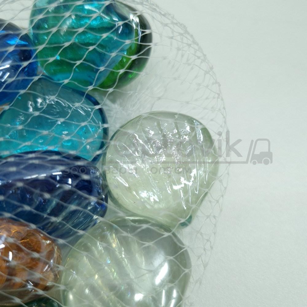 Barbus Glass 015 Марблсы в сетке МИКС ракушки 17-19мм 200гр - фото 3 - id-p153528673