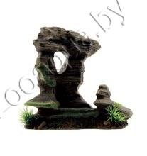 ArtUniq Mossy Figured Rock S - Декоративная композиция из пластика "Фигурная скала со мхом", 20x11,5x19,5 см - фото 1 - id-p95967562