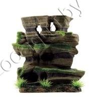 ArtUniq Mossy Figured Rock M - Декоративная композиция из пластика "Фигурная скала со мхом", 20,5x8,5x20,5 см - фото 1 - id-p95967565