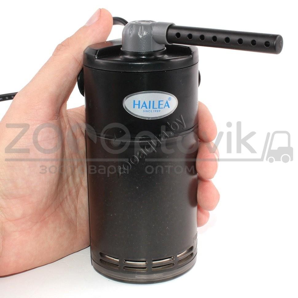 Hailea Фильтр-мини внутр. для нано аквариумов, угловой с дожд. флейтой и рег. потока, 3,5W (50-200лч,акв. до - фото 3 - id-p147654409