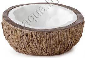 HAGEN Поилка с укрытием кокос Exo Terra Coconut Hide & Water Dish 14х24х13 см - фото 5 - id-p133811423