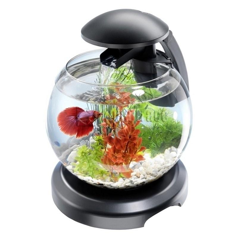 Tetra Аквариум Tetra Cascade Globe Black(черный) 6,8л круглый с LED светильником