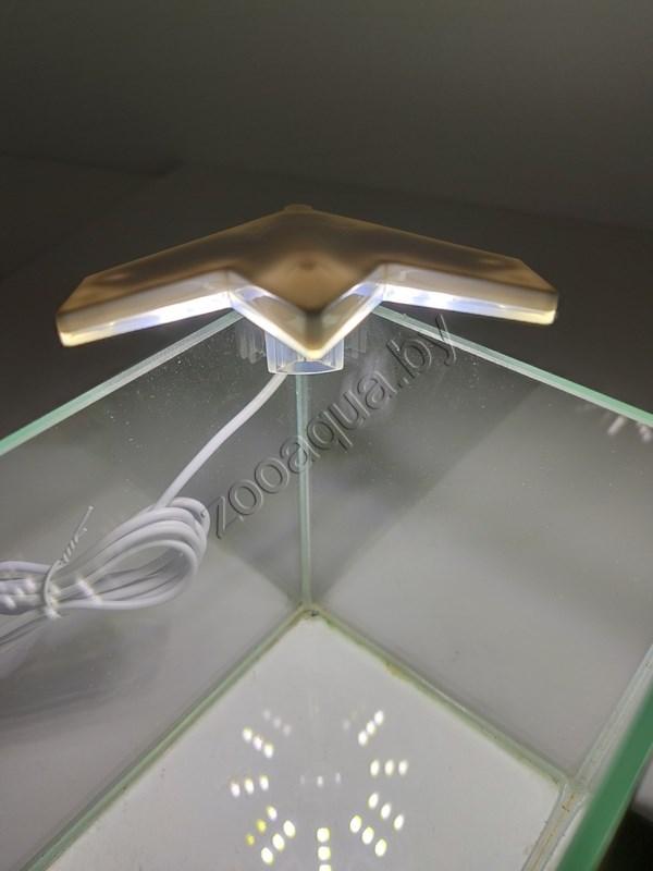 Aleas Аквариумный светодиодный светильник X1 LEDx9, 4W, белый угловой - фото 5 - id-p124775703