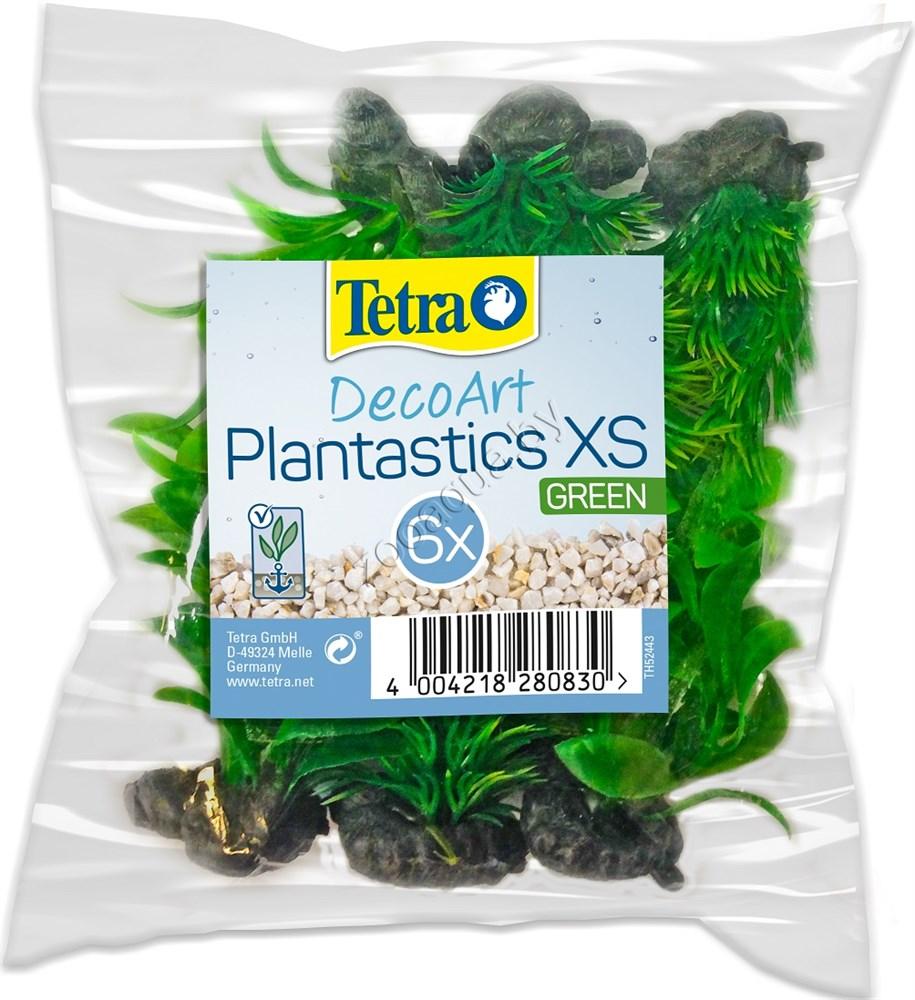 Tetra Растение пластиковое мини Tetra DecoArt Plant XS Green Refill 6см зеленое (6шт) - фото 1 - id-p114221501