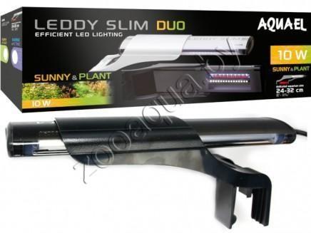 AQUAEL AQUAEL  LEDDY SLIM  10W DUO SUNNY & PLANT (черный) светильник