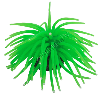 YM-1106B Декор из силикона "Коралл мягкий" (зеленый)10*10*6.5см