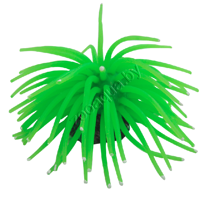 YM-1106B Декор из силикона "Коралл мягкий" (зеленый)10*10*6.5см - фото 1 - id-p114912505