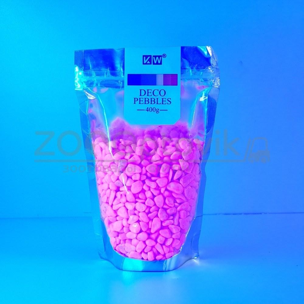 KW Zone Гравий розовый 400 гр., 4-7мм., неоновый, светящийся - фото 2 - id-p155305564