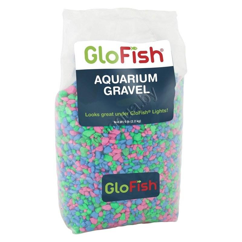 Грунт GLOFISH Розовый / Зеленый / Синий с флуоресцентными GLO частицами, 2,26кг - фото 1 - id-p124775649