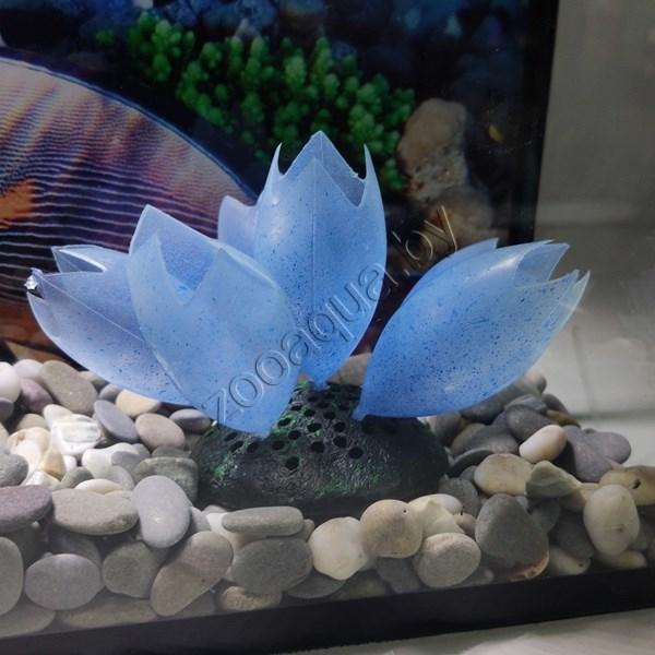 Флуоресцентная аквариумная декорация GLOXY Морской желудь 9.8x7.5x11см Синий - фото 1 - id-p125536876