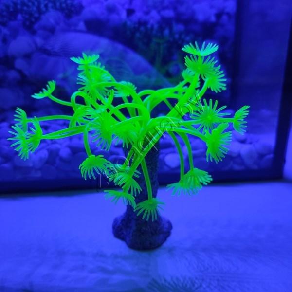 Коралл силиконовый зеленый 3.5х3.5х14см (SH139G) - фото 1 - id-p125281493