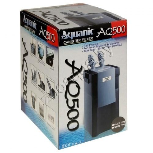 KW Zone Внешний канистровый фильтр,Aquanic AQ-500 500л/ч , для пресных и морских аквариумов - фото 3 - id-p95968386