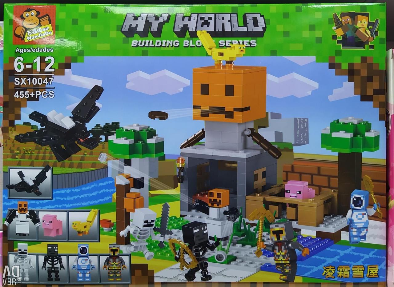 Конструктор Майнкрафт "Ферма снеговика Джека" аналог Лего Minecraft, фото 1