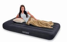 Надувной матрас Intex 64141 "Pillow Rest" (99x191x25 см) с подголовником - фото 2 - id-p162498572