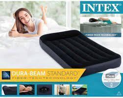 Надувной матрас Intex 64141 "Pillow Rest" (99x191x25 см) с подголовником - фото 3 - id-p162498572