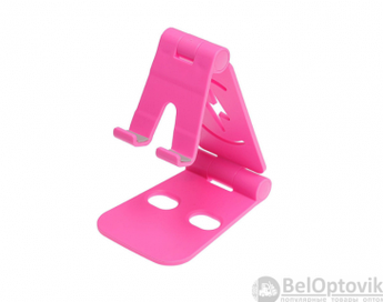 Подставка складная  держатель Folding Bracket для мобильного телефона, планшета L-301 Розовый