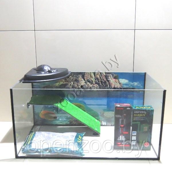 AQUA Черепашатник Aqua на 100 л. готовый комплект с оборудованием и декором - фото 1 - id-p106669933