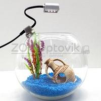 Аквариум Aqua круглый на 8 л. готовый комплект 5