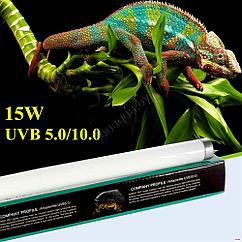 Nomoy pet Reptile lamp tube UVB 5.0 15w. Лампа для террариума 15w