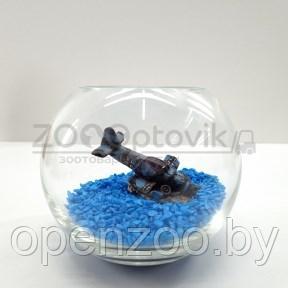Аквариум Aqua круглый на 1.2 л. готовый комплект 3