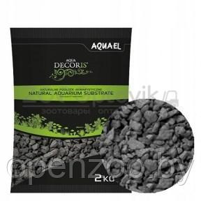 AQUAEL Грунт для аквариума базальтовый Aquael Aqua Decoris Basalt Gravel, 2-4 мм. 2 кг