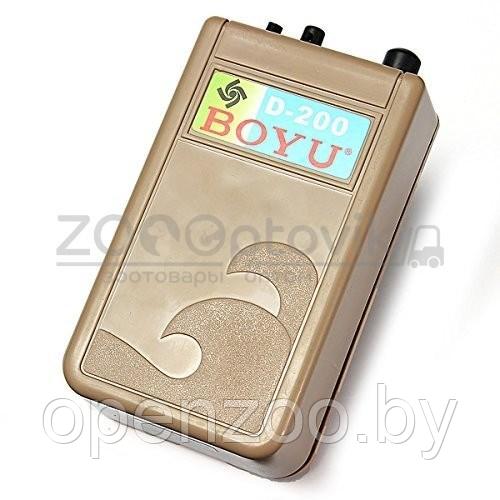 BOYU Компрессор на батарейках BOYU мобильный 120лч 0,5Вт (D-200) - фото 3 - id-p168944367