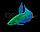 Петушки Glo Fish зеленые 3,5-4,0 см, фото 3