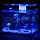Meijing Aquarium Декор из силикона Медуза плавающая (голубая) 10x20 см, фото 2