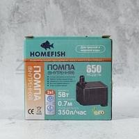 HOMEFISH HOMEFISH помпа для аквариума 650 5 Вт, 0,7 м, 350 лч