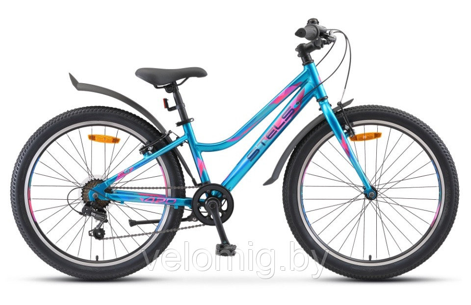 Велосипед горный подростковый Stels Navigator-420 V 24 V030 (2023)тёмно - синий,морская - волна, серый. - фото 3 - id-p140092940