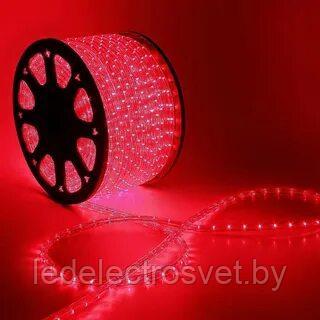 LED шнур 13 мм, круглый, 100 м, чейзинг, 3W-LED/м-36-220V. в компл. набор д/подкл. Красный - фото 1 - id-p168968094