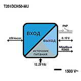 Бесконтактный преобразователь T201DCH50-MU тока  SENECA, фото 2