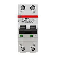 Дифавтомат ABB DS201 C16 AC30 1P+N C 16A 30mA 6kA 2M дифференциальный автоматический выключатель