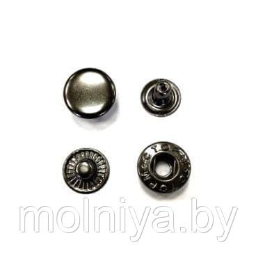 Кнопка Альфа 15 мм (100 шт) Блек никель - фото 1 - id-p168980763