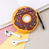 Чехол силиконовый для наушников AirPods 1/2 "Пончик"