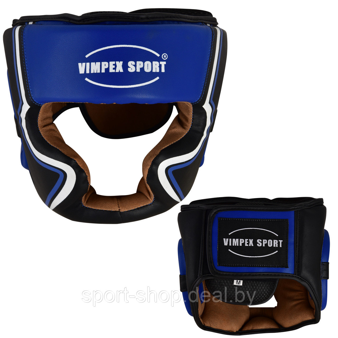 Шлем боксерский синий Vimpex Sport 5042 Размер L, шлем для бокса, шлем боксерский, шлем для единоборств - фото 2 - id-p168996762
